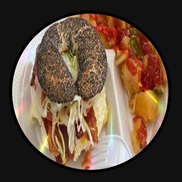 Bagel with Cream Cheese & Bacon