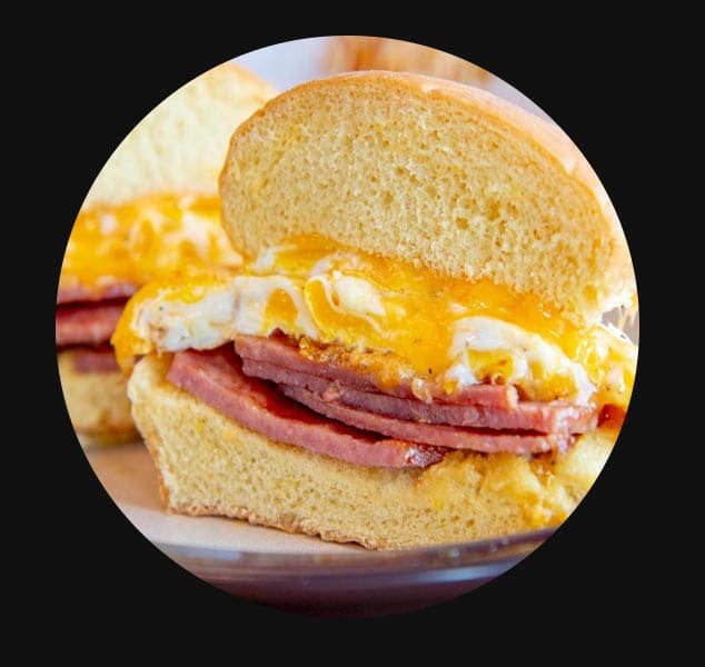 Pork Roll, Egg & Cheese Sandwich
